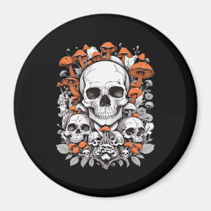 Whimsigoth Skulls & Mushrooms Botanische leeftijd Magneet