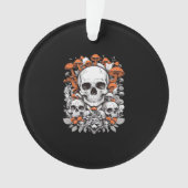 Whimsigoth Skulls & Mushrooms Botanische leeftijd Ornament (voorkant)