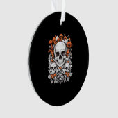 Whimsigoth Skulls & Mushrooms Botanische leeftijd Ornament (voorkant)