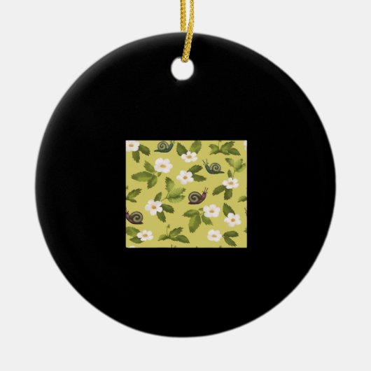 Whimsigoth Snail Classic Keramisch Ornament (Voorkant)