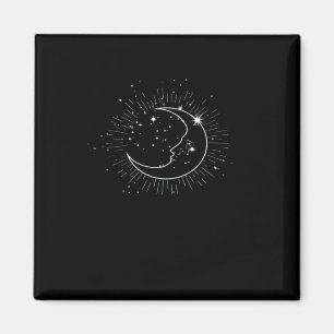 Whimsigoth Sterrennacht Moon Witchy Classic Magneet