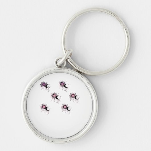 Whimsigoth Sun Moon Witchy Sleutelhanger (Voorkant)