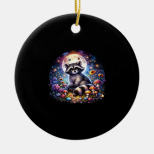 Whimsigoth Wasbeer van Moonlight, Schattigee kleur Keramisch Ornament