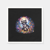 Whimsigoth Wasbeer van Moonlight, Schattigee kleur Servet (Voorkant)