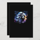 Whimsigoth Witch Vliegen Over Volle Maan Vrouwen K Feestdagenkaart (Voorkant / Achterkant)