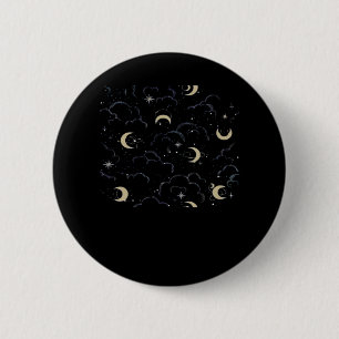 Whimsigoth Wolken Zon Maan Witchy Ronde Button 5,7 Cm