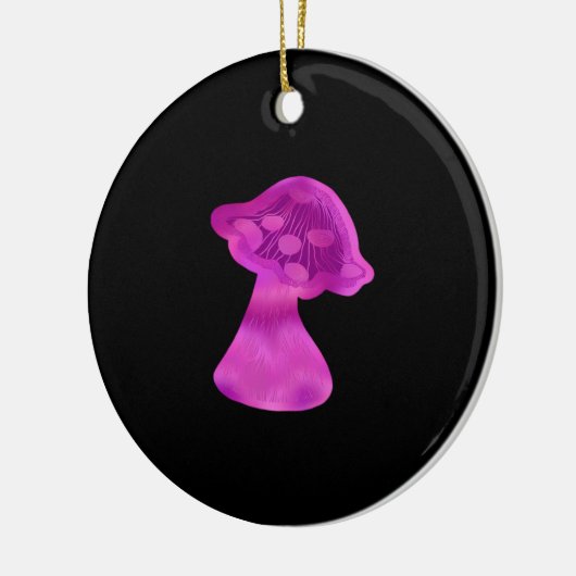 Whimsigoth Zen Pattern Mushroom Keramisch Ornament (Links)