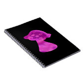 Whimsigoth Zen Pattern Mushroom Notitieboek (Rechterzijde)