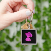 Whimsigoth Zen Pattern Mushroom Sleutelhanger (Hand)