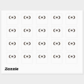 Whimsigoth Zon en manen Vierkante Sticker (Vel)