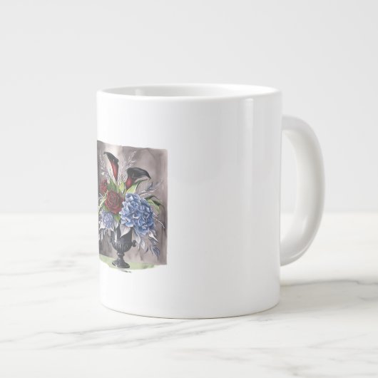 Whimsigothic – Gotische bloemenvaas esthetische kl Extra Grote Beker (Voorkant rechts)