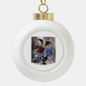 Whimsigothic – Gotische bloemenvaas esthetische kl Keramische Bal Ornament (Voorkant)