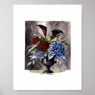 Whimsigothic – Gotische bloemenvaas esthetische kl Poster