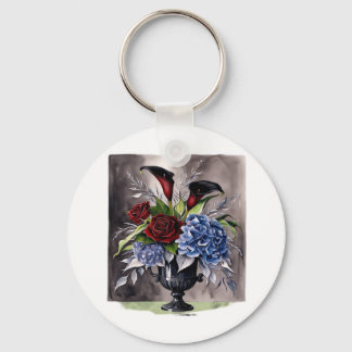 Whimsigothic – Gotische bloemenvaas esthetische kl Sleutelhanger