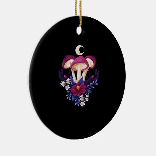 Whimsigothic Mushrooms Classic Keramisch Ornament (Rechts)