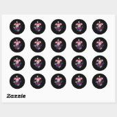 Whimsigothic Mushrooms Classic Ronde Sticker (Vel)
