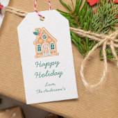 Whimsisch kerstfeest cadeaulabel