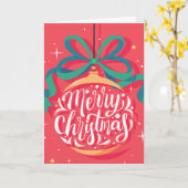 Whimsisch Kerstmis Persoonlijk | Kerstmis Kaart (Gele Bloem)