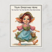 Whimsische alledaagse sentiment verhaalboek kunst briefkaart (Voorkant)