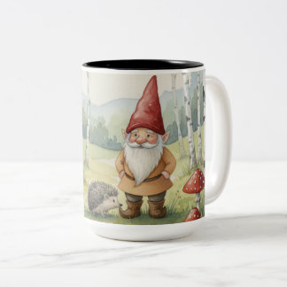 Whimsische gnomecore, egel, bosmushroom mok