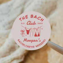 Whimsische handgetekende kust bachelorette