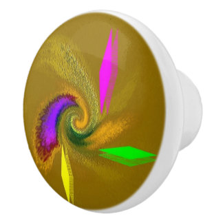 "Whimsische" keramische knop