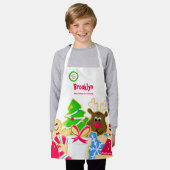 Whimsische Kerstbakkerij Cookie-uitwisseling voor Schort (Gedragen)