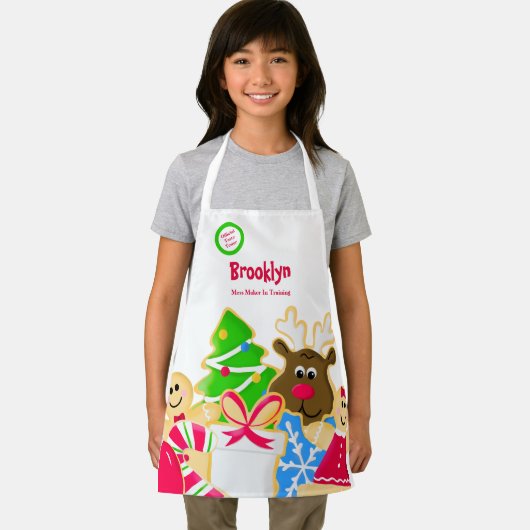 Whimsische Kerstbakkerij Cookie-uitwisseling voor Schort (Insitu)