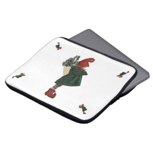 Whimsische Kerstkabouter Laptophoes 13" Laptop Sleeve