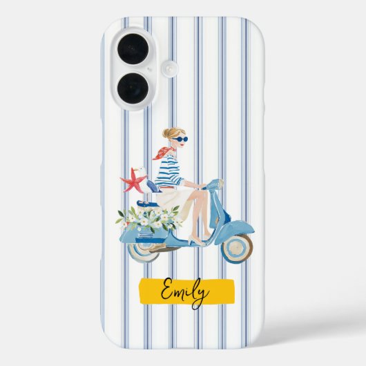 Whimsische kustscooter Case-Mate iPhone case (Achterkant)