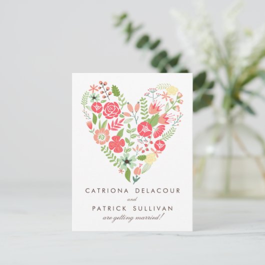 WHIMSISCHE SPRINGSTROMEN BEWAREN HET DATUM BRIEFKA AANKONDIGINGSKAART (Staand voorkant)