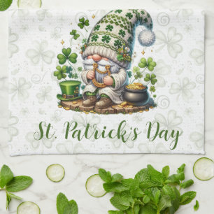 Whimsische St. Patrick's Day Kabouter Theedoek