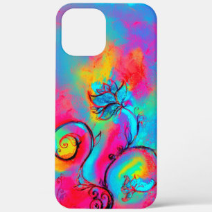 WHIMSISCHE STROMEN, roze gele boomstammen iPhone 12 Pro Max Hoesje