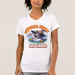 Whimsische Summerween Geest op Eenhoorn Vlot T-shirt