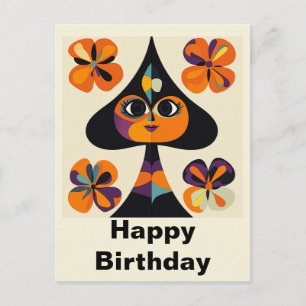 Whimsische Verjaardagsplezier Briefkaart