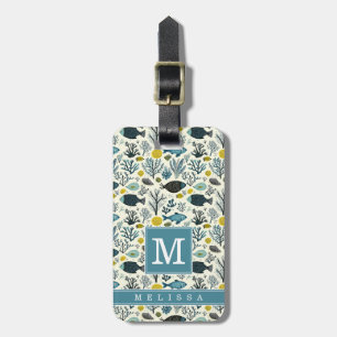 Whimsische Zeeleven Bagagelabel