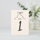 Whimsky Quirky manuscrit Numéro de table (Debout devant)