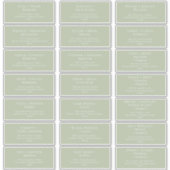 Whimssage Script Sage Mariage Étiquettes de adress (Devant)