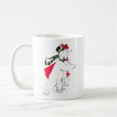 Whimssical Christmas Alaska Wildlife Coffee Mug (Gauche)