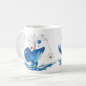 Whimssical Christmas Alaska Wildlife Coffee Mug (Devant gauche)