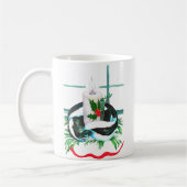 Whimssical Christmas Alaska Wildlife Coffee Mug (Gauche)
