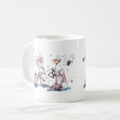 Whimssical Christmas Alaska Wildlife Coffee Mug (Devant gauche)