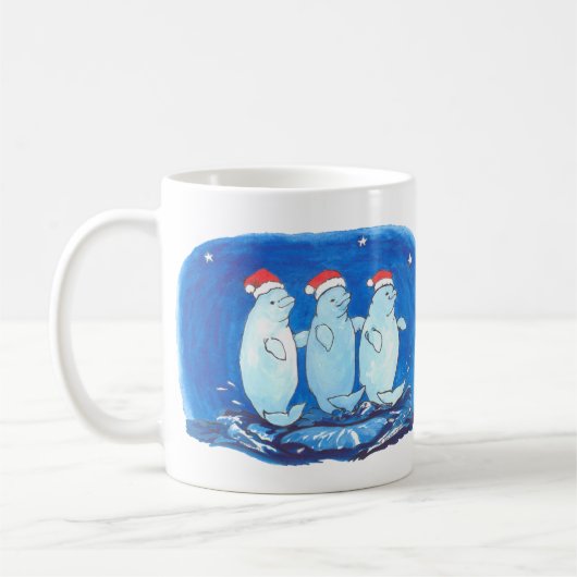 Whimssical Christmas Alaska Wildlife Coffee Mug (Gauche)