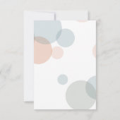 Whimsstel Pastel Confetti Points Repas Choix RSVP (Dos)