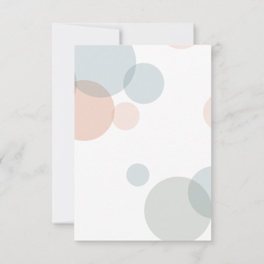 Whimsstel Pastel Confetti Points Repas Choix RSVP (Dos)