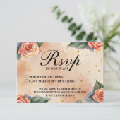 Whimssy Funny Floral Divorce Party RSVP (Debout devant)