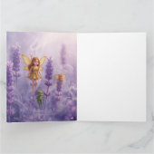 Whimsy Among the Purple Blooms Kaart (Binnen)