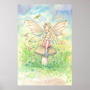 Whimsy Dans Rose Sweet Fairy Poster