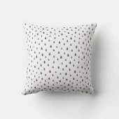 Whimsy Dark Blue Raindrops Sierkussen (Achterkant)