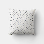 Whimsy Dark Blue Raindrops Sierkussen (Voorkant)